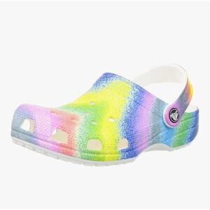 Crocs Classic Spray Dye Clog size J5 Big Kids Size 5 Nice